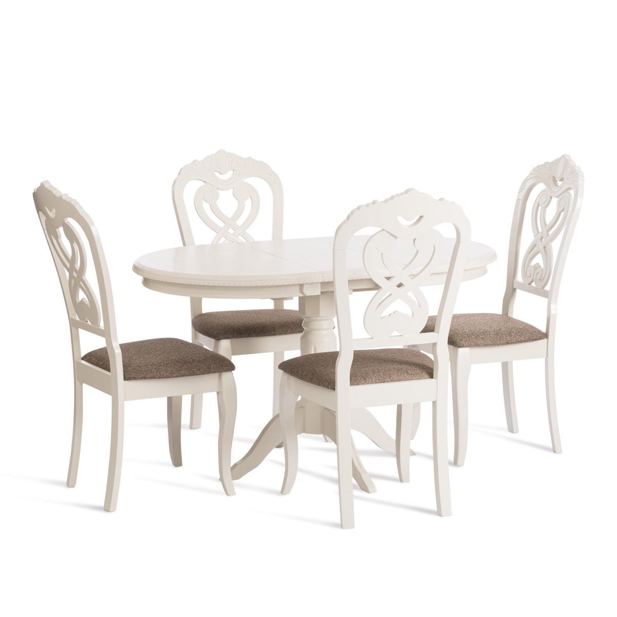 Стул Андромеда Ivory white, ткань коричневая S168-7 фото 9