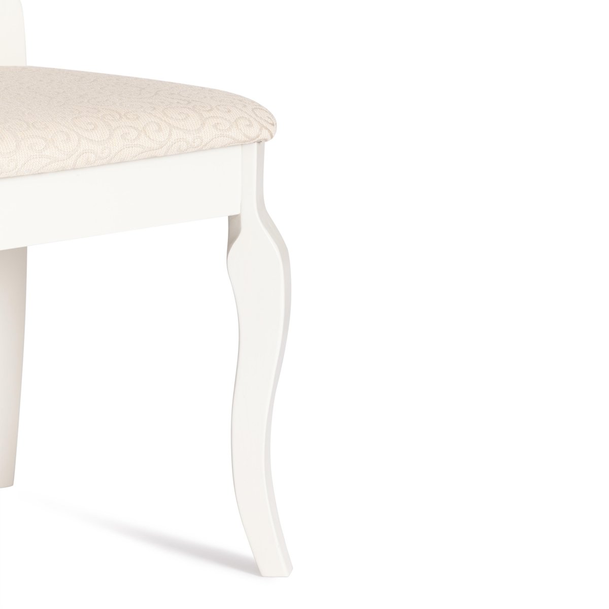 Стул Афродита Ivory white, ткань кремовая с рисунком А04 фото 16