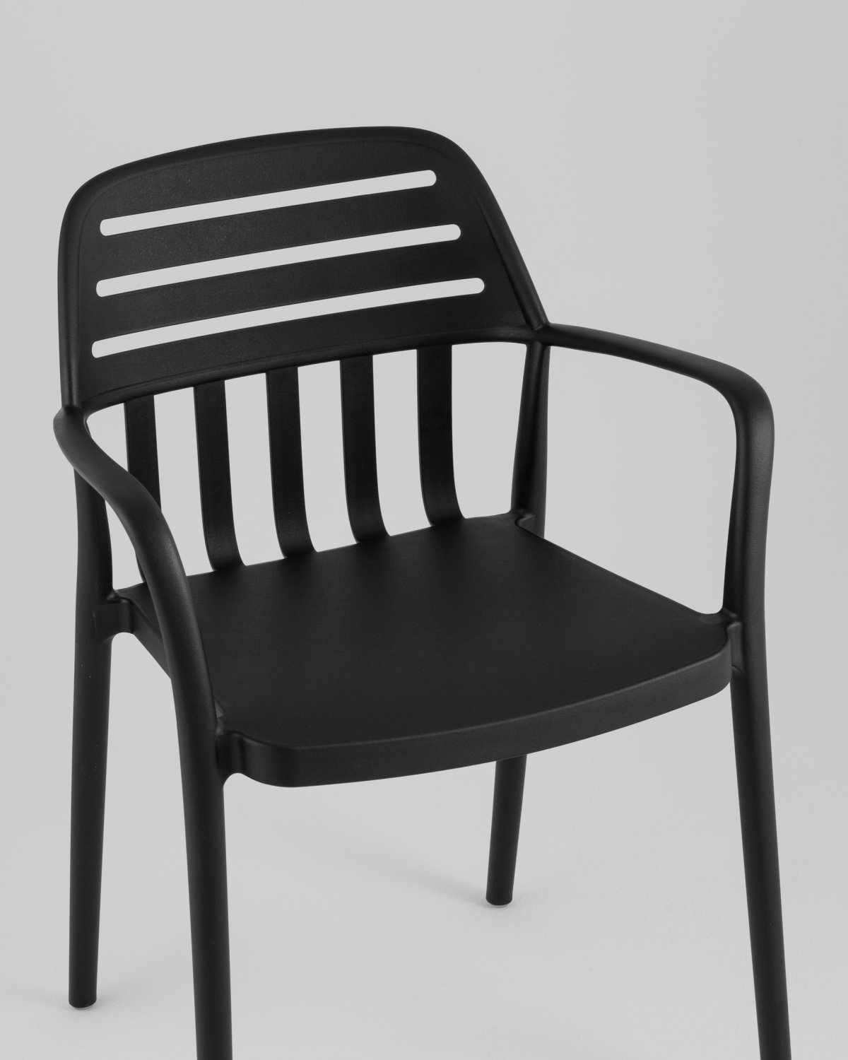 Стул Siena пластик черный фото 17
