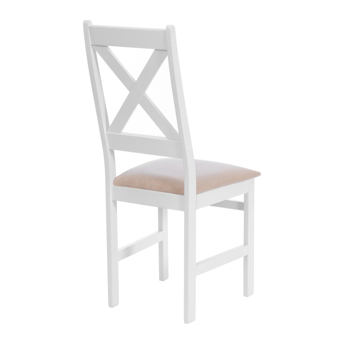 Стул CROSSMAN NEW, Многослойный березовый шпон, white/велюр бежевый (Комплект из 2 шт.) фото 3