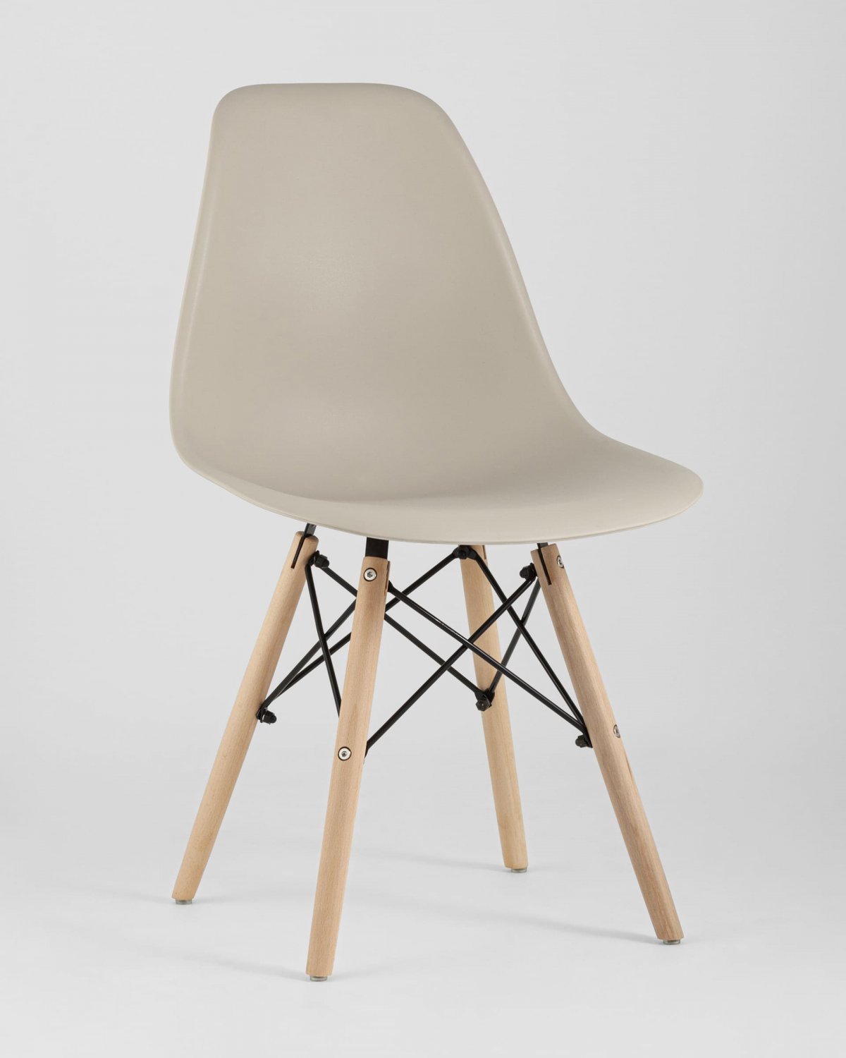 Стул Eames Style DSW бежевый x4 (разборный каркас) фото 3
