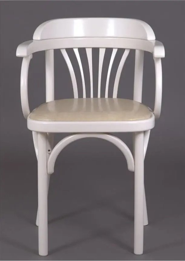 Стул венский мягкий ELEWOOD слоновая кость/экокожа бежевая фото 4