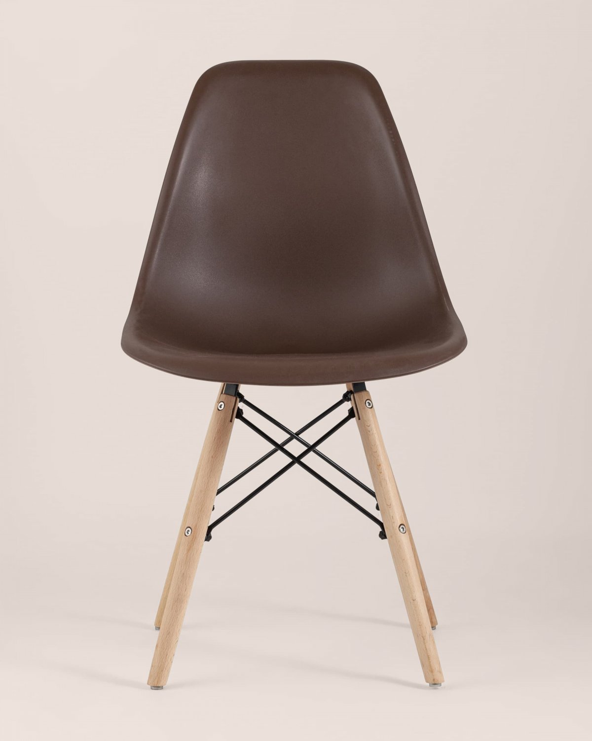 Стул Eames Style DSW коричневый x4 (разборный каркас) фото 5