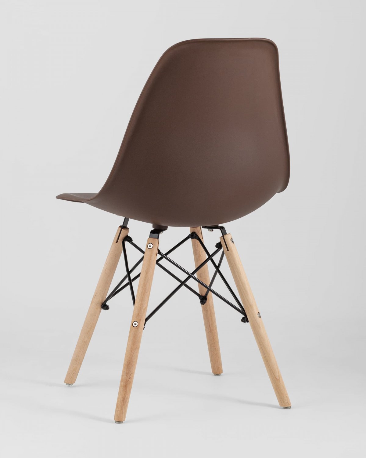 Стул Eames Style DSW коричневый x4 (разборный каркас) фото 8