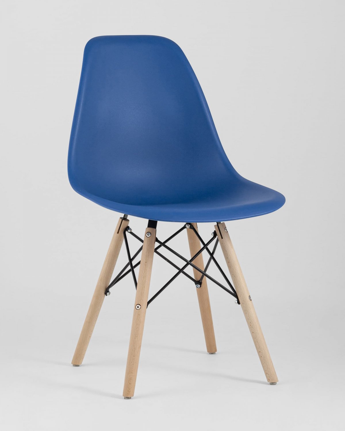 Стул Eames Style DSW синий (разборный каркас) фото 2