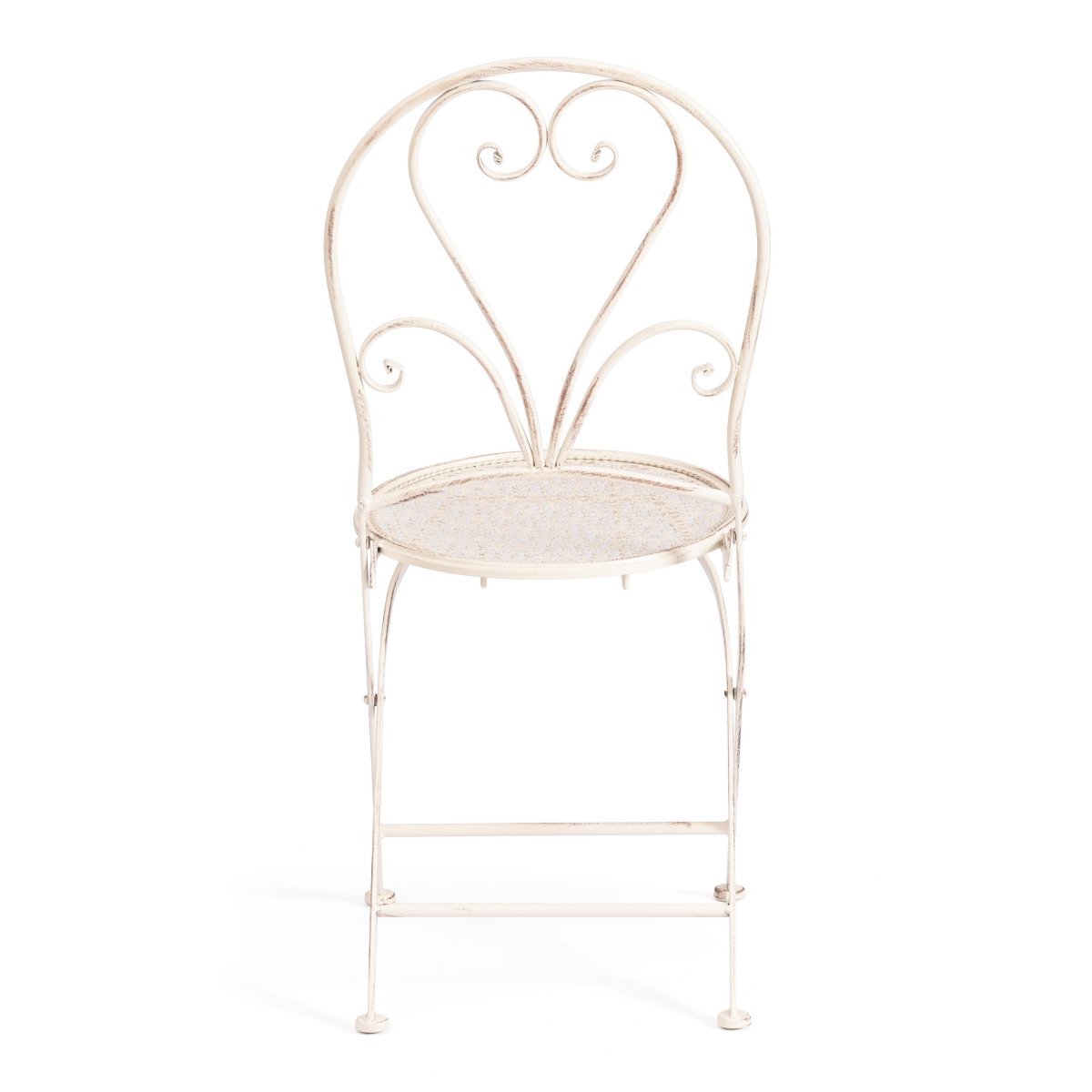 Стул Лав Чаир/Love Chair (PL08-11140) стальной сплав, античный белый, 40х47,5х94см фото 5