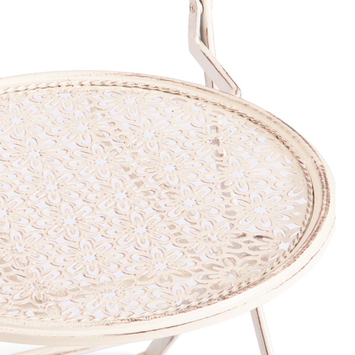 Стул Лав Чаир/Love Chair (PL08-11140) стальной сплав, античный белый, 40х47,5х94см фото 9