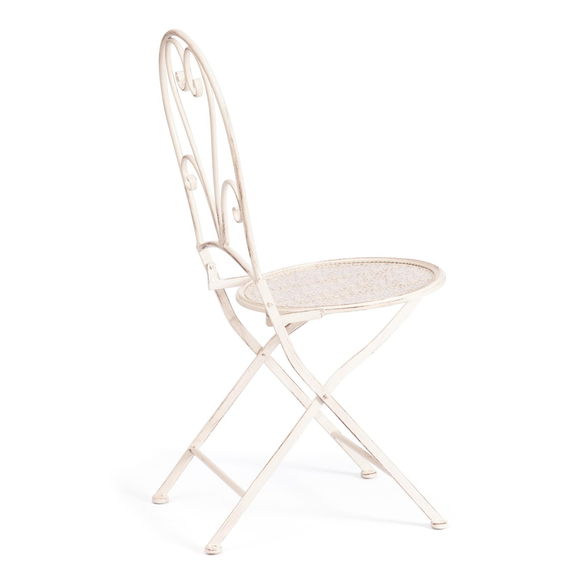 Стул Лав Чаир/Love Chair (PL08-11140) стальной сплав, античный белый, 40х47,5х94см фото 10