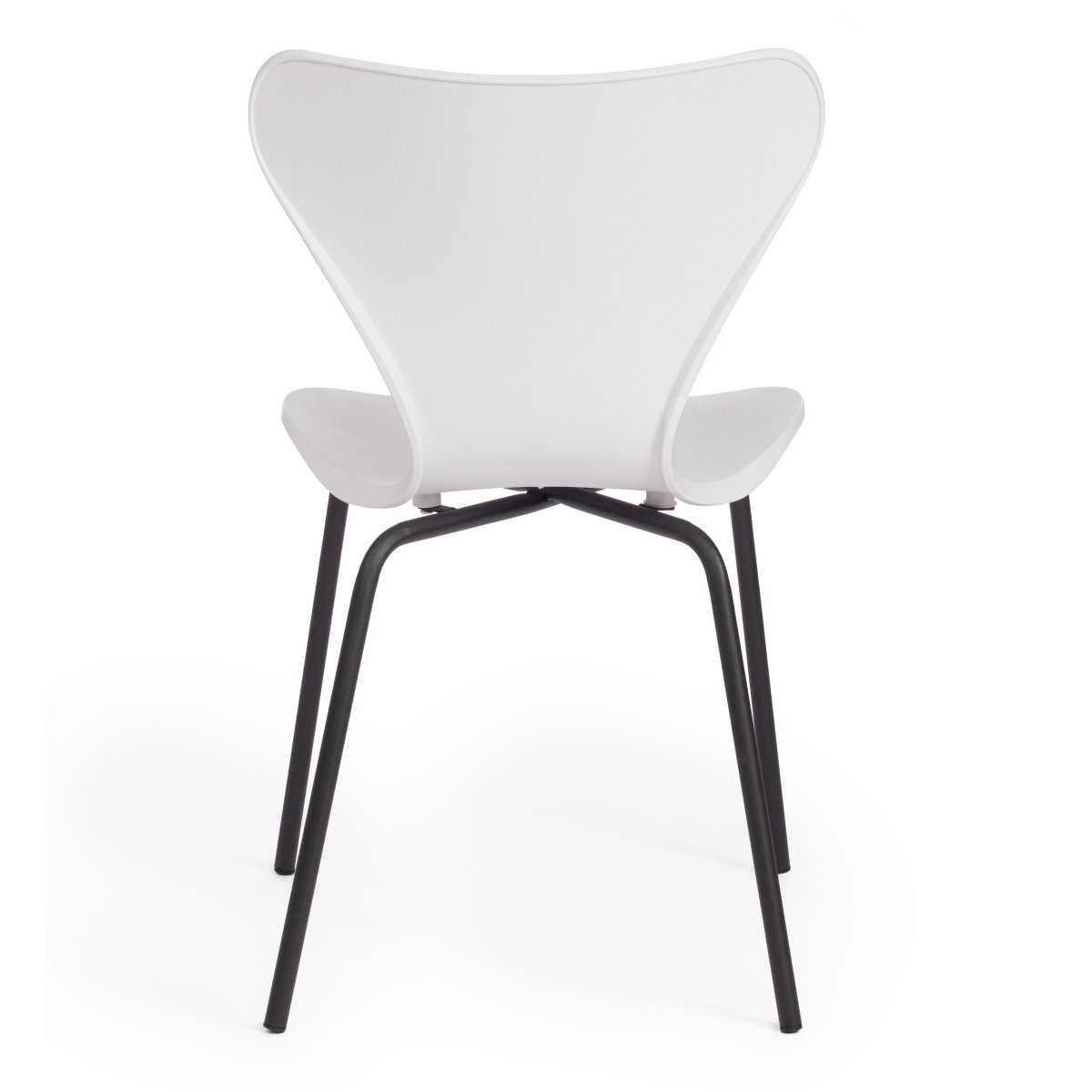 Стул Якобсен/Jacobsen (мод DC 102) пластик/металл, 50 х 46 х 82 см , белый 018/черный фото 11