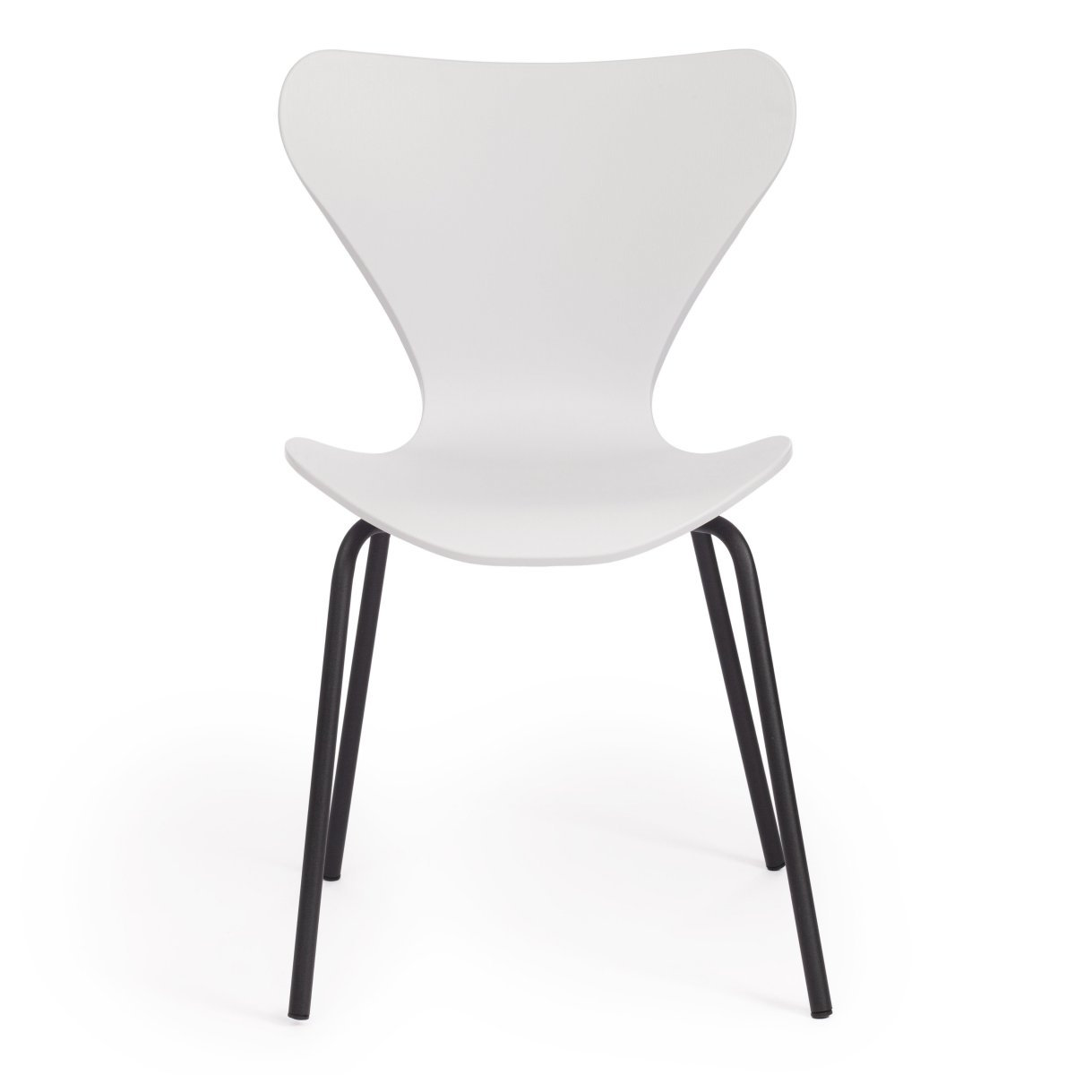 Стул Якобсен/Jacobsen (мод DC 102) пластик/металл, 50 х 46 х 82 см , белый 018/черный фото 12