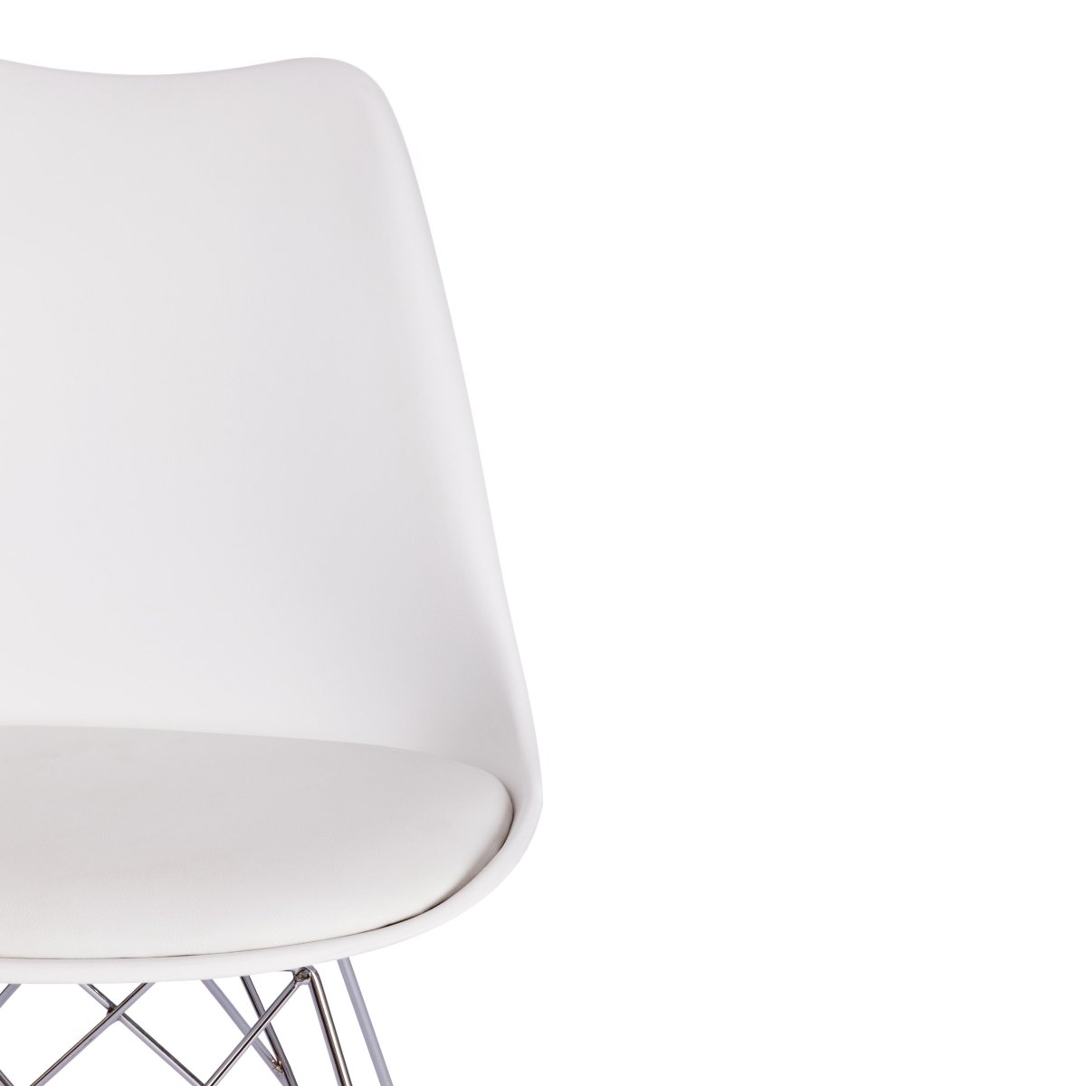 Стул Тулип Айрон Чаир/Tulip Iron Chair (мод.EC-123)/1 шт. в упаковке металл/пластик, 54,5*48*83,5см, white (белый) фото 13
