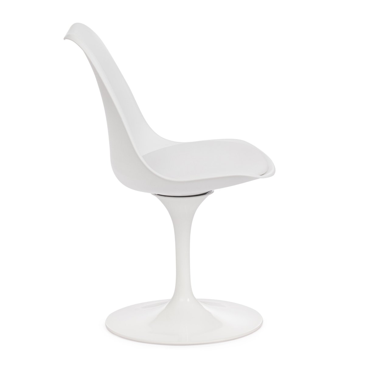 Стул Тулип Фэшн Чаир/Tulip Fashion Chair (мод.109)/1 шт. в упаковке металл/пластик/, 48х55х81см, белый/белый фото 2