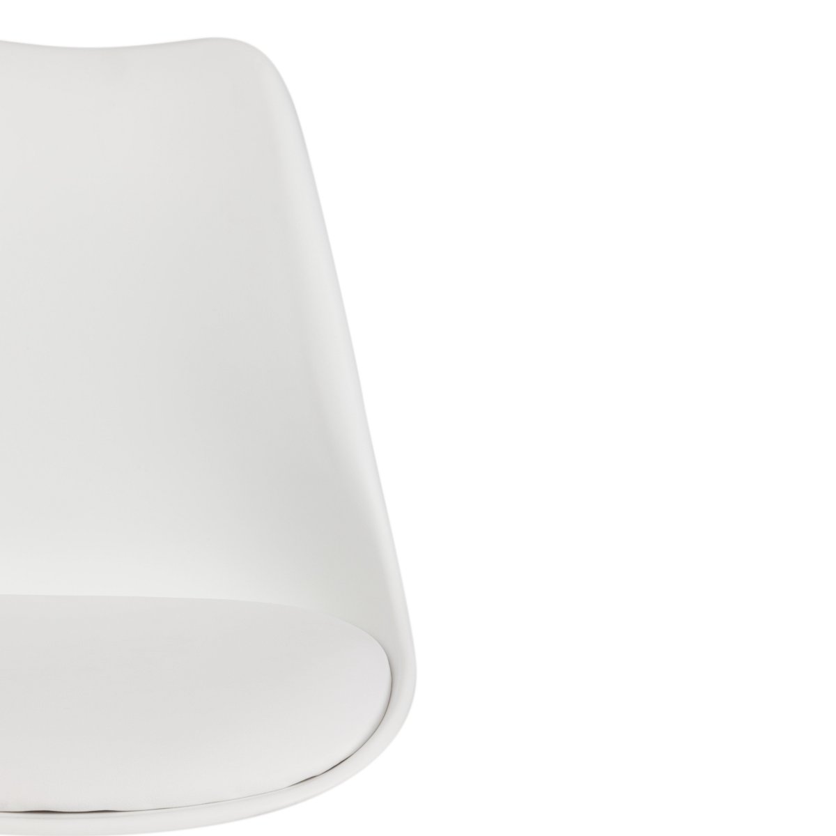 Стул Тулип Фэшн Чаир/Tulip Fashion Chair (мод.109)/1 шт. в упаковке металл/пластик/, 48х55х81см, белый/белый фото 6