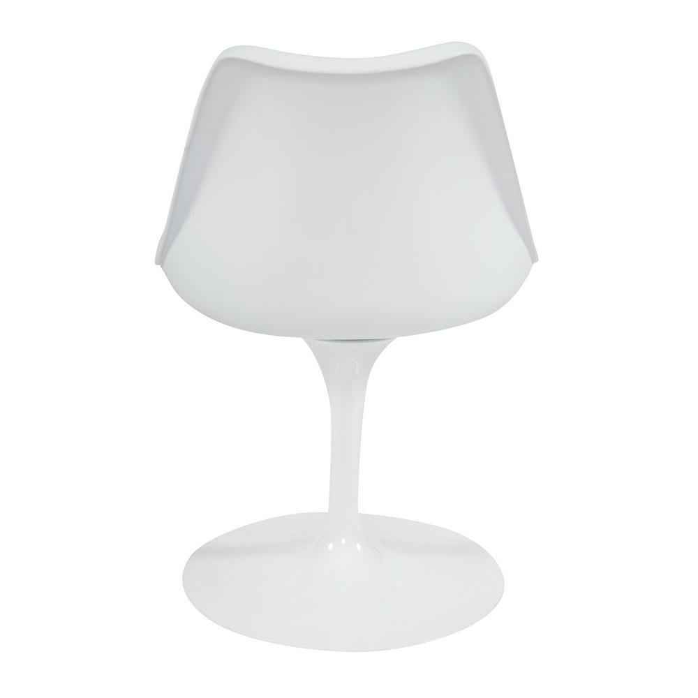 Стул Тулип Фэшн Чаир/Tulip Fashion Chair (мод.109)/1 шт. в упаковке металл/пластик/PU, 48 x 55 x 81см, белый / красный фото 3