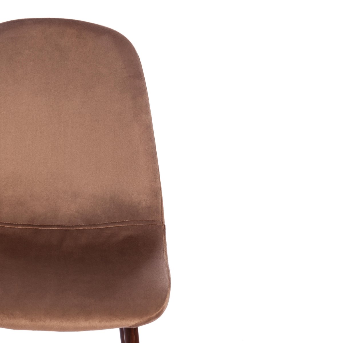 Стул Бриз/Breeze (мод.4724)/1 шт. в упаковке велюр/металл, 44х53х87см, коричневый (HLR11)/орех фото 2