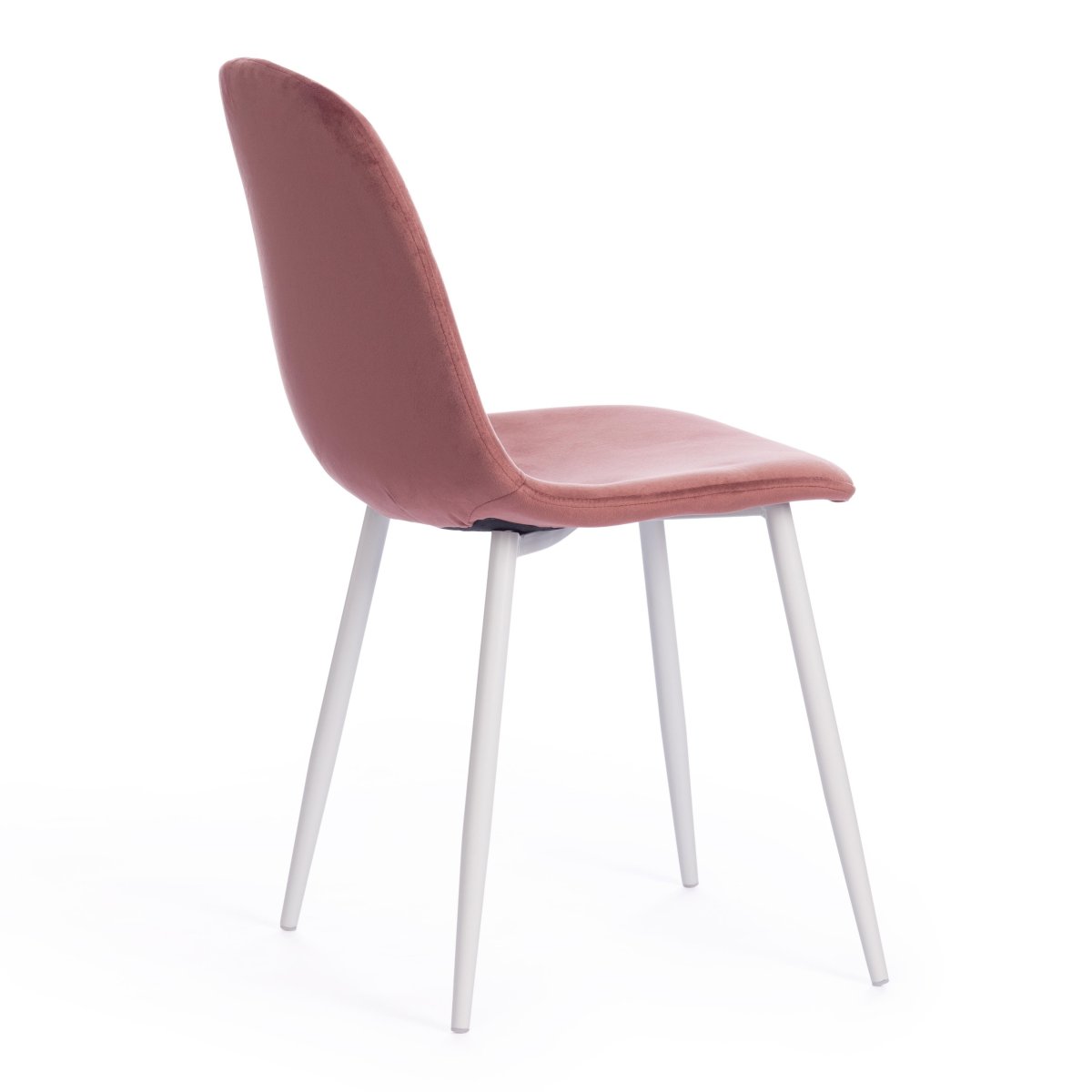 Стул Бриз/Breeze (мод.4724)/1 шт. в упаковке велюр/металл, 44х53х87см, коралловый (HLR44)/белый фото 7