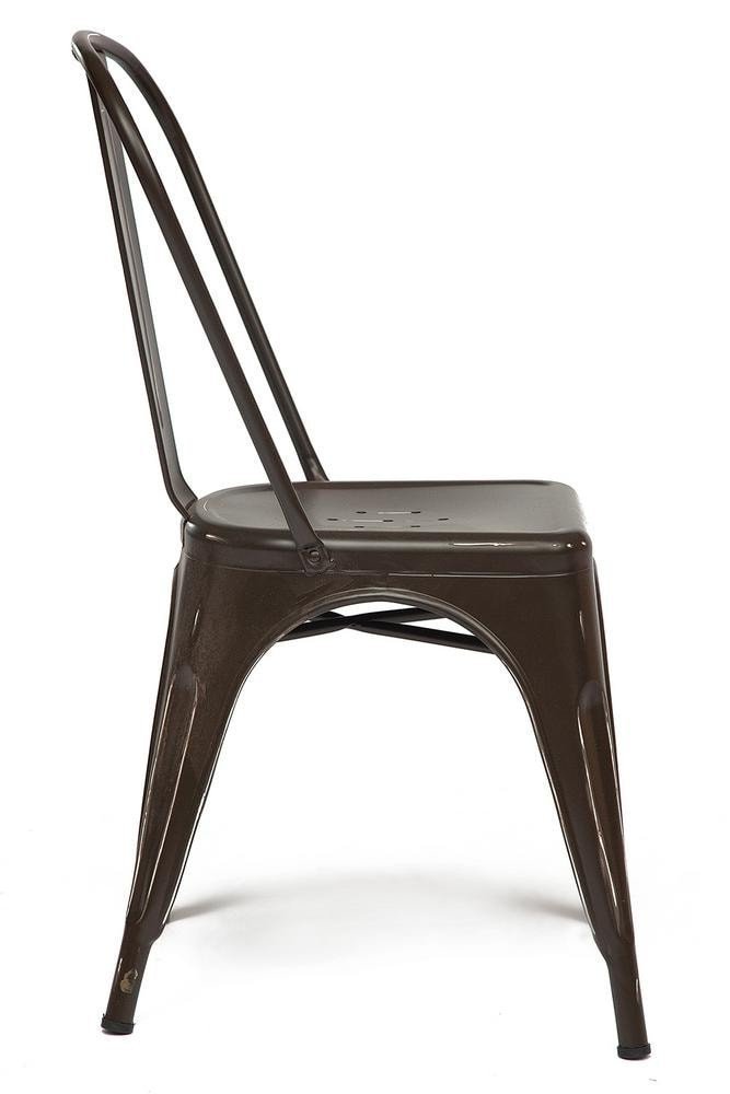Стул Лофт Чаир/Loft Chair (мод.012)/1 шт. в упаковке металл, 45х35х85см, коричневый/античный коричневый фото 3