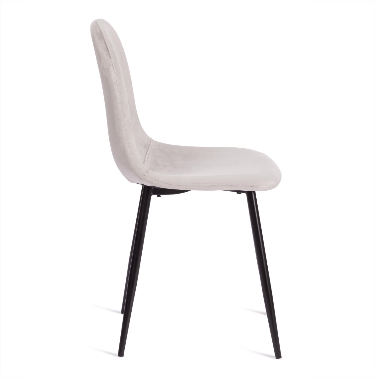 Стул Бриз/Breeze (мод.4724)/1 шт. в упаковке велюр/металл, 44х53х87см, светло-серый (HLR14)/черный фото 10