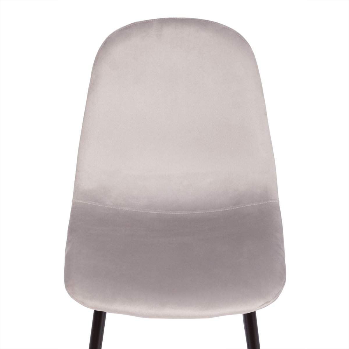 Стул Бриз/Breeze (мод.4724)/1 шт. в упаковке велюр/металл, 44х53х87см, светло-серый (HLR14)/черный фото 17