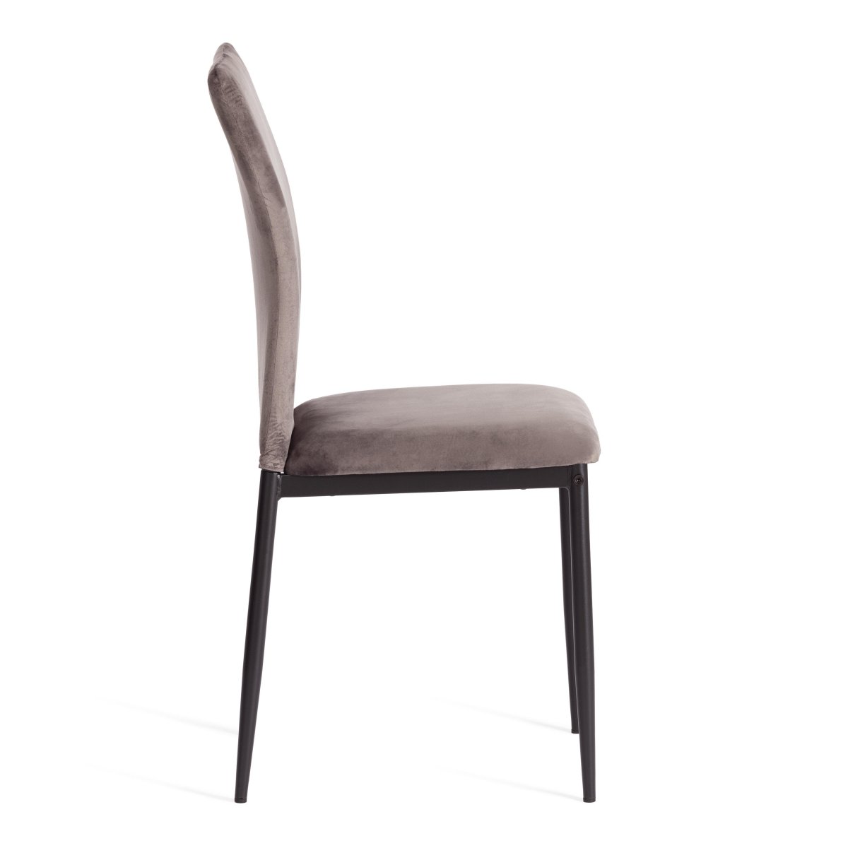Стул Капри/Capri (мод.39) металл, вельвет, 49.5х41х93,5см, темно-серый HLR24/черный фото 7