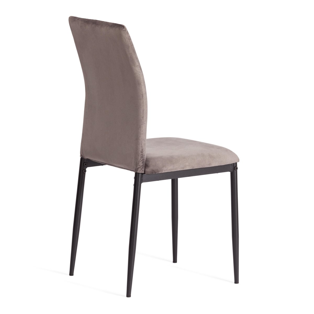 Стул Капри/Capri (мод.39) металл, вельвет, 49.5х41х93,5см, темно-серый HLR24/черный фото 9