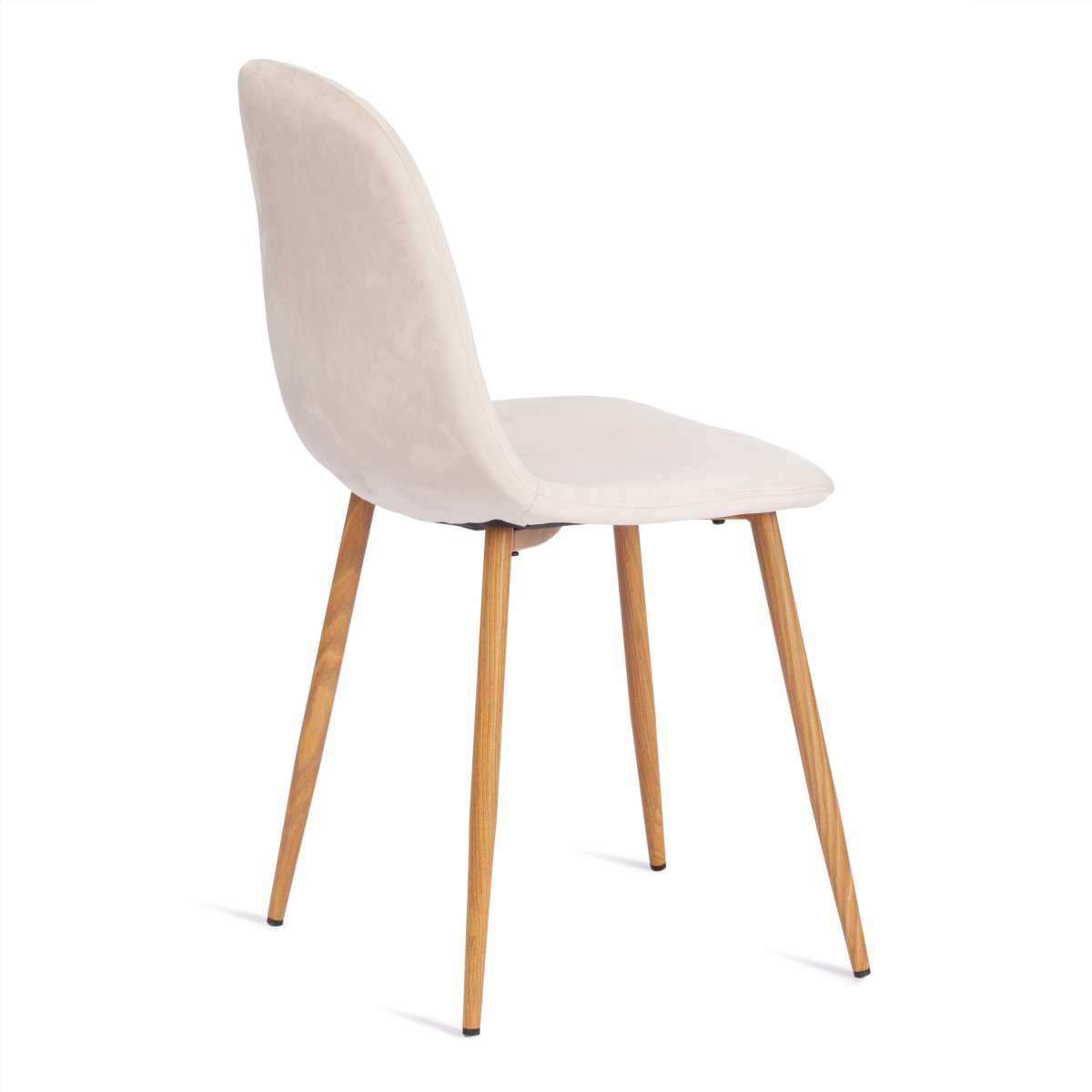 Стул Бриз/Breeze (мод.4724)/2 шт. в упаковке велюр/металл, 44х53х87см, светло-бежевый (HLR1)/натуральный фото 3