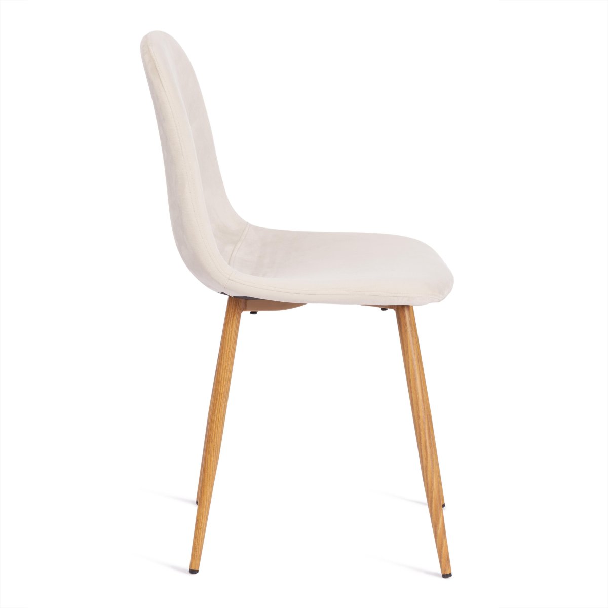 Стул Бриз/Breeze (мод.4724)/2 шт. в упаковке велюр/металл, 44х53х87см, светло-бежевый (HLR1)/натуральный фото 8