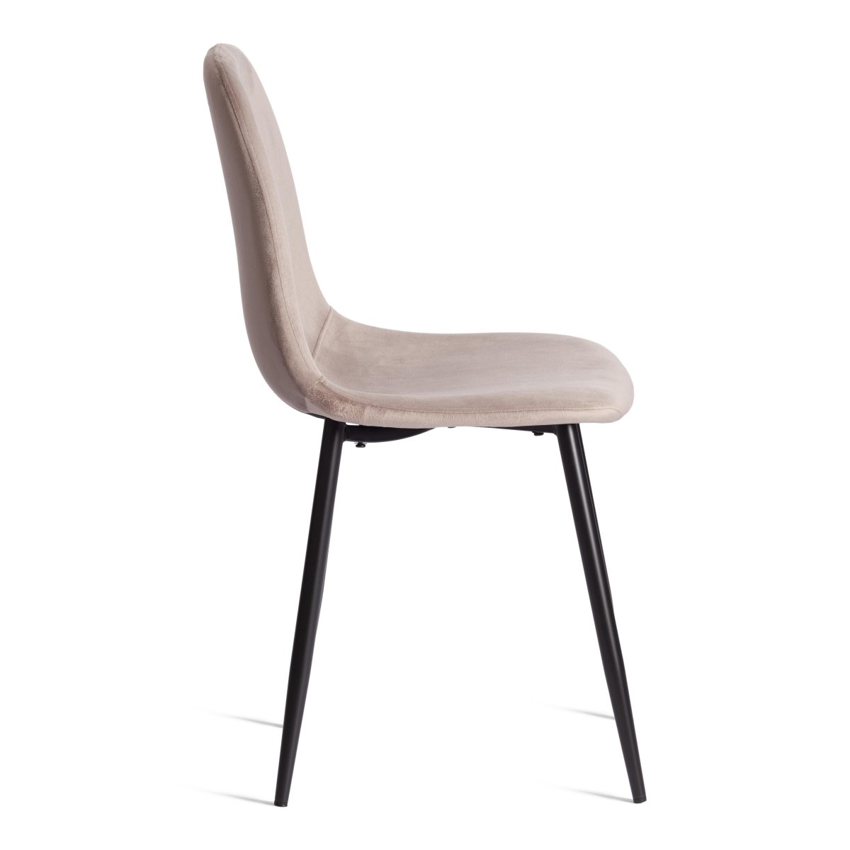 Стул Бриз/Breeze (мод.4724) велюр/металл, 44х53х87см, кофейный (HLR9)/черный фото 2
