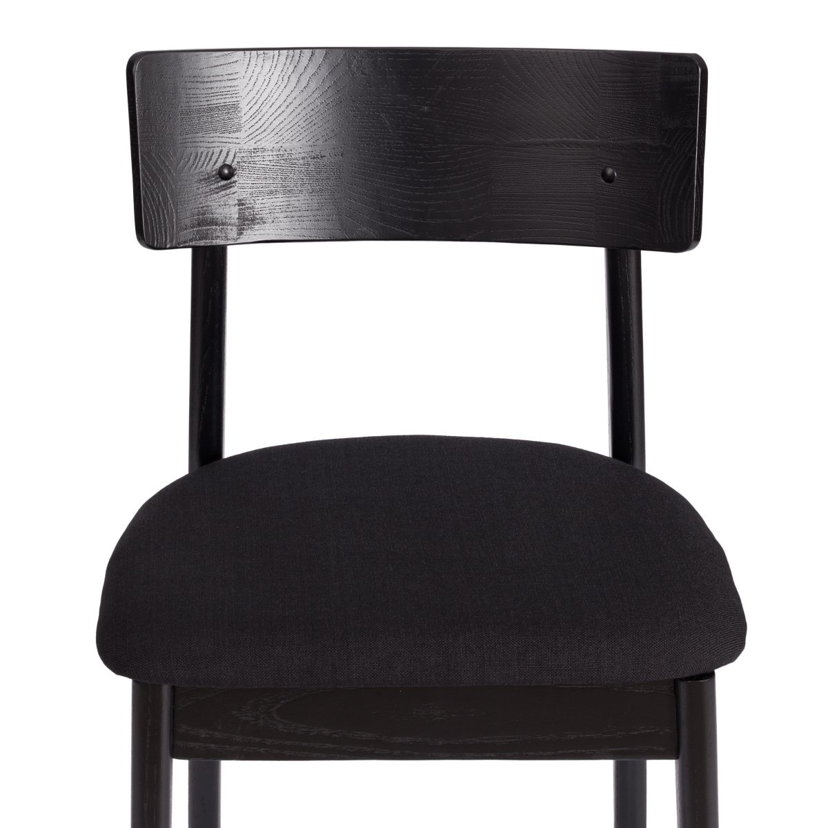 Стул Тор/Thor дерево вяз/ткань лен, черный/черный лен, 50х48х81,5см фото 15