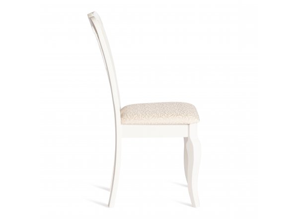 Стул Афродита Ivory white, ткань кремовая с рисунком А04 фото 2