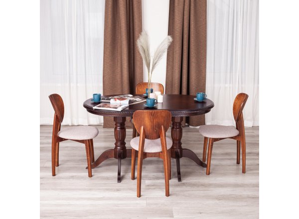 Стул DIAMANTE мягкое сидение коричневый, ткань wool caramel, бежевый фото 9