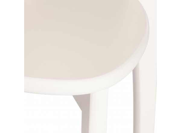 Стул DIAMANTE жесткое сидение ivory white фото 16