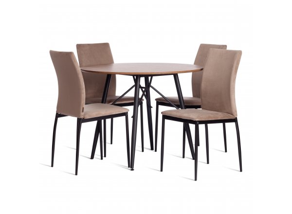 Стул CAPRI mod. BC565-DC бежевый HLR8 / черный фото 18