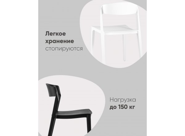 Стул Moris пластик голубой фото 6