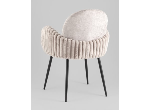 Стул обеденный Wave Stripes букле серый фото 13