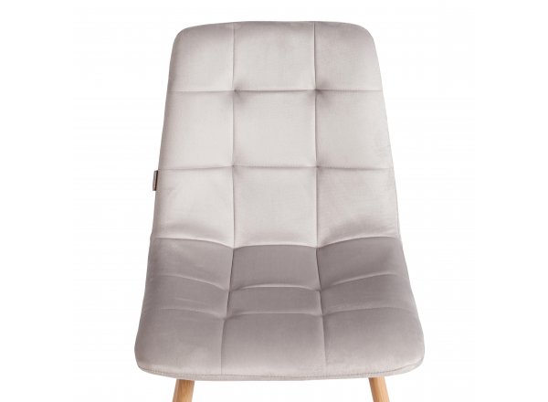 Стул CHILLY (mod. JSC-220) Light grey (светло-серый) HLR14 / натуральный фото 6