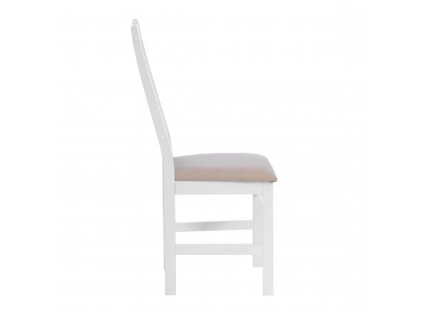 Стул CROSSMAN NEW, Многослойный березовый шпон, white/велюр бежевый (Комплект из 2 шт.)