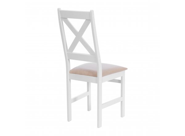 Стул CROSSMAN NEW, Многослойный березовый шпон, white/велюр бежевый (Комплект из 2 шт.)