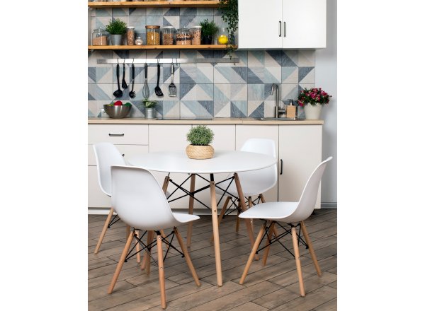 Стул Eames Style DSW белый x4 (разборный каркас) фото 6