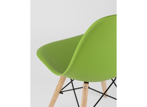 Стул Eames Style DSW зеленый x4 (разборный каркас) фото 9