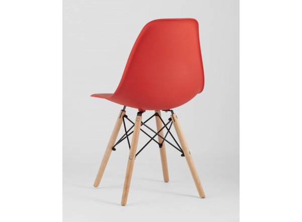 Стул Eames Style DSW красный x4 (разборный каркас) фото 12