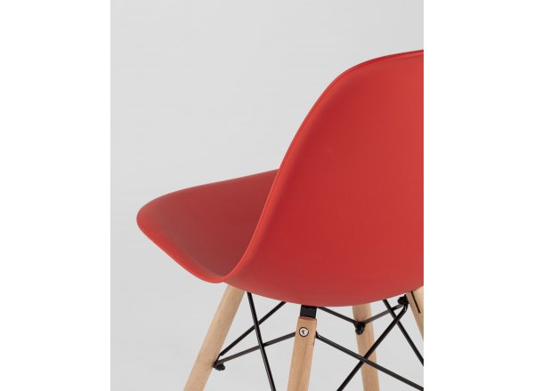 Стул Eames Style DSW красный x4 (разборный каркас) фото 14