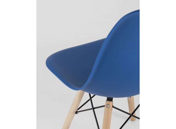 Стул Eames Style DSW синий x4 (разборный каркас) фото 9