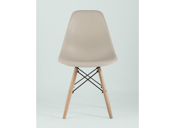 Стул Eames Style DSW бежевый (разборный каркас) фото 6