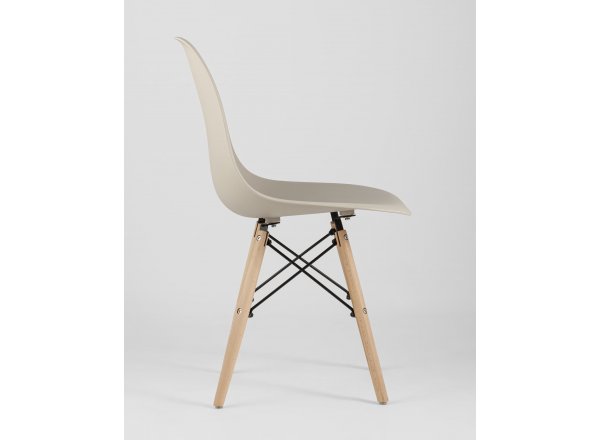 Стул Eames Style DSW бежевый (разборный каркас) фото 7