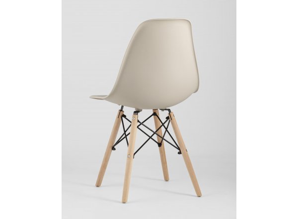 Стул Eames Style DSW бежевый (разборный каркас) фото 9