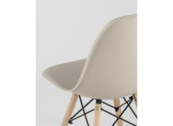 Стул Eames Style DSW бежевый (разборный каркас) фото 10