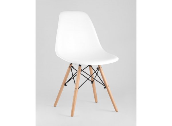 Стул Eames Style DSW белый (разборный каркас) фото 2