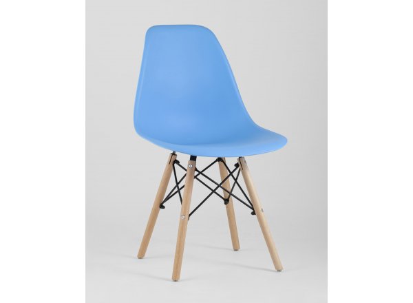 Стул Eames Style DSW голубой x4 (разборный каркас) фото 2