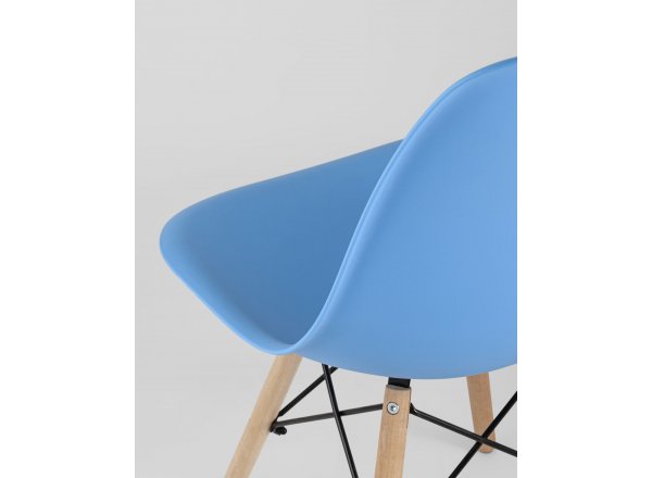 Стул Eames Style DSW голубой x4 (разборный каркас) фото 18